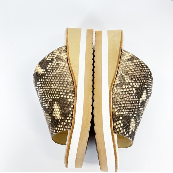 Dolce Vita snakeskin wedge slides faux reptile - Picture 4 of 9